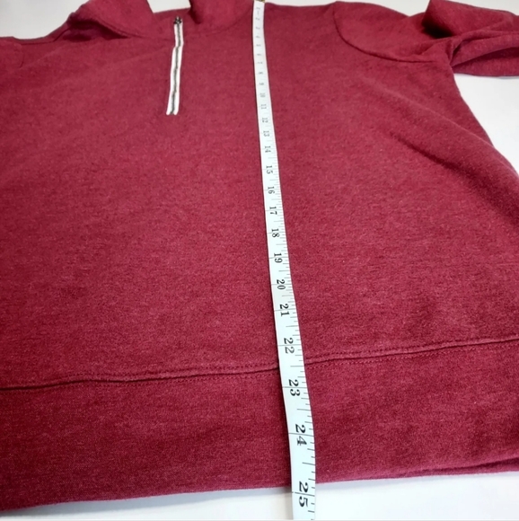 Eddie Bauer Camp Fleece 1/4 Zip Pullover Maroon Women's Large - Picture 4 of 5